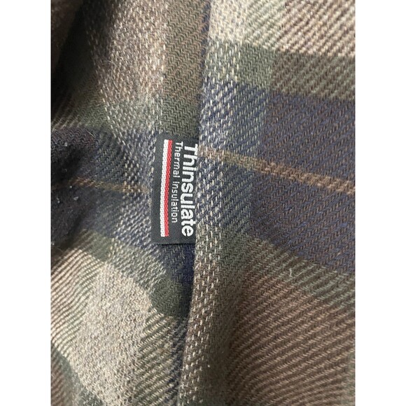 Vintage 90s LL Bean Duffle Coat Men Wool Hooded Toggle Jacket Gray Size small - Picture 10 of 16